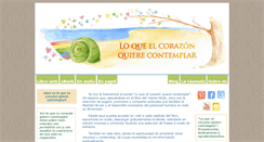 Desktop Screenshot of loqueelcorazonquierecontemplar.com