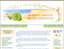 Tablet Screenshot of loqueelcorazonquierecontemplar.com